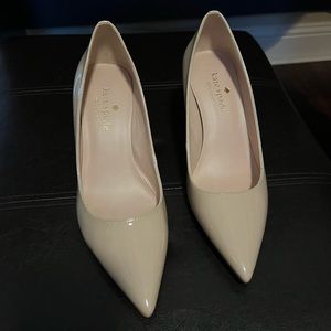 Kate Spade Patent Leather Nude Heels